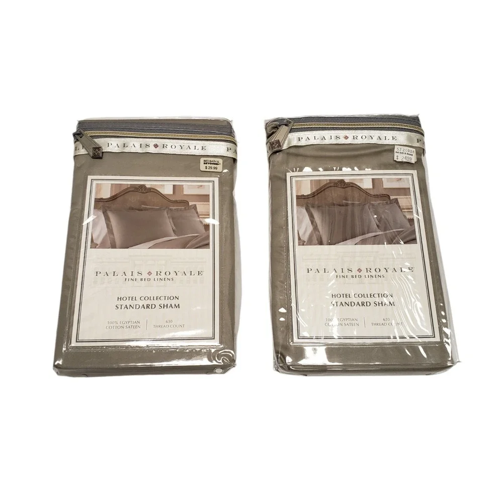 New In Package X2 Barbara Barry Glassblock Stitch Quilted‎ Euro Pillow Sham Pair